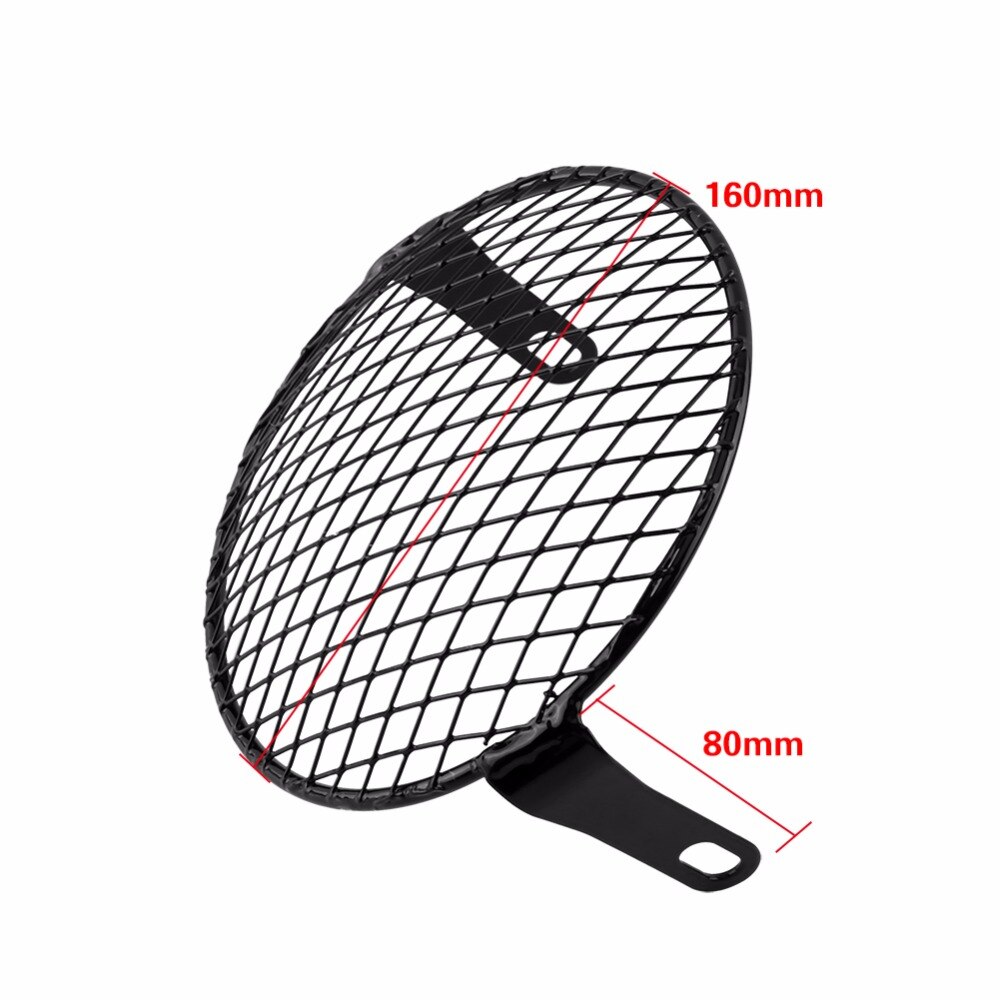 Motorcycle Grill Diamond Side Mount Headlight Cover Mask For Cafe Racer Headlight Cover Mask Headlight Grill Cover