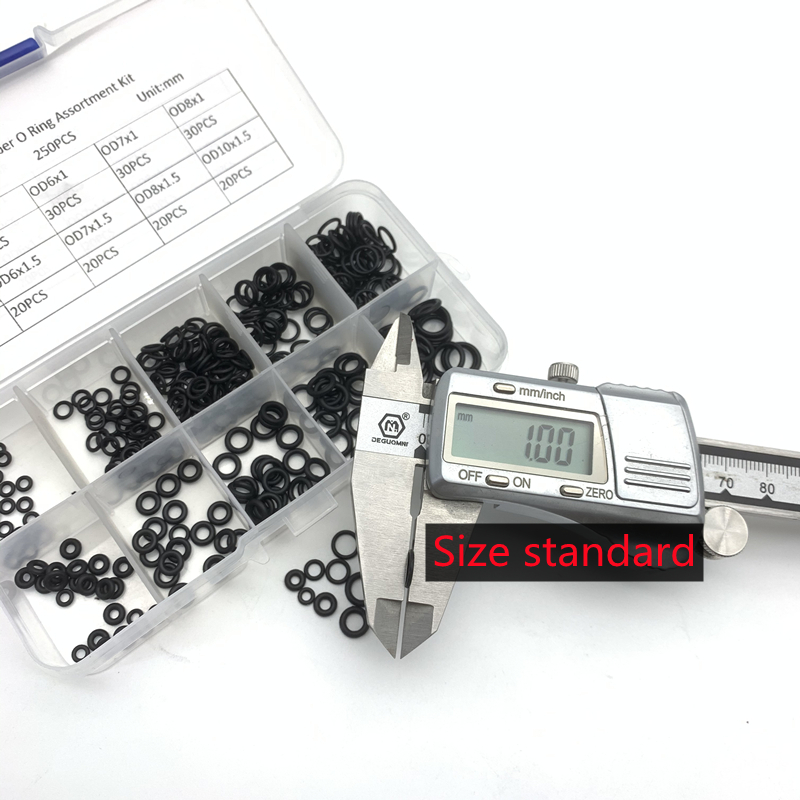 Multiple Sizes NBR O ring Set Seal Ring Oil Resistant And High Temperature Resistant Nitrile Rubber Ring O-Ring Repair box