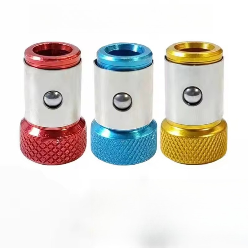 Magnetisk ringskrutrekker bitsholder kryss phillips magnet 1/4 sterk magnetiserer avtakbar del adapter skrutrekker elektroverktøy