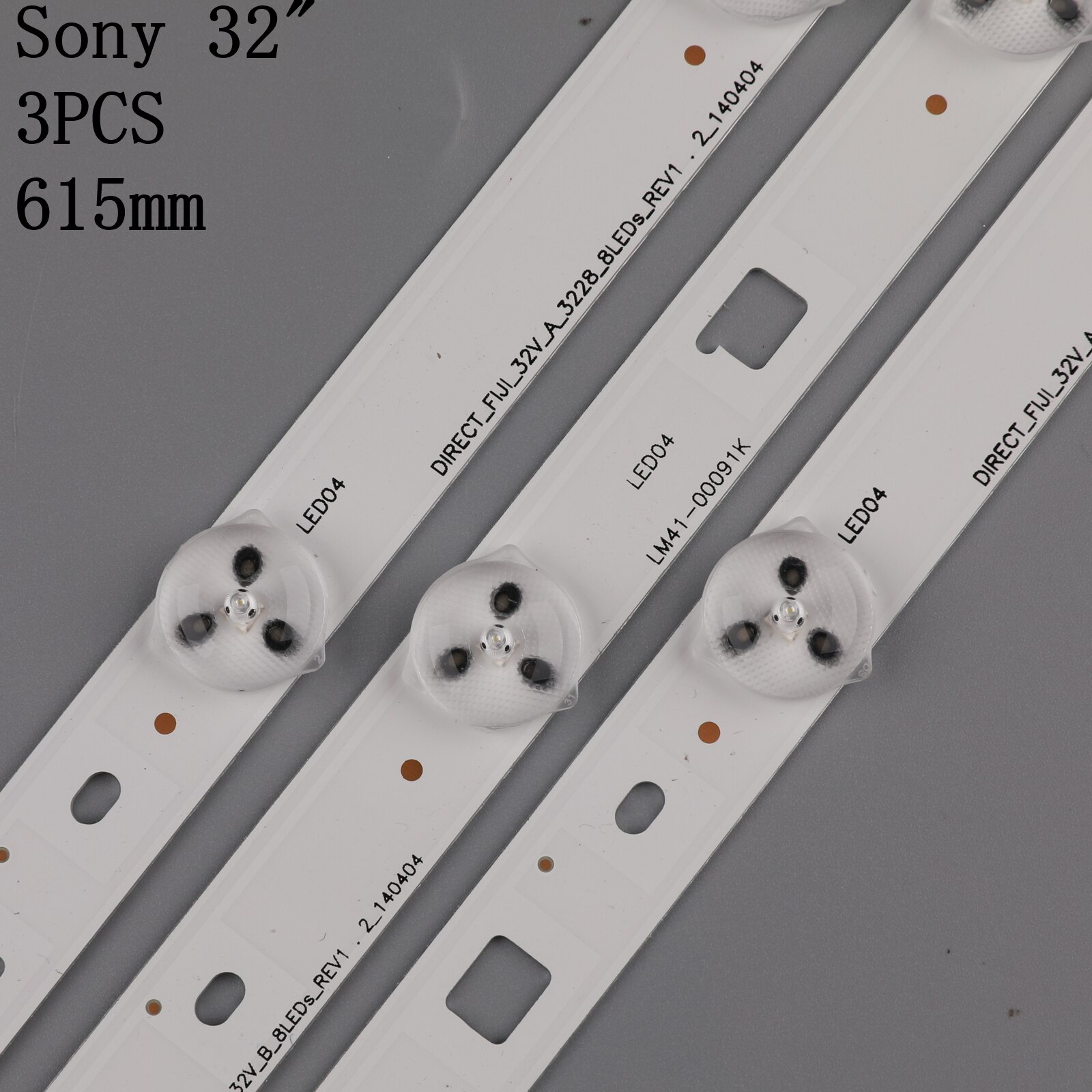 3 Pcs Led Backlight Strip Voor KDL-32RD303 32R303C SAMSUNGSONY_DIRECT_FIJL_32V_A B_3228_8LEDs LM41-00091J 00091K