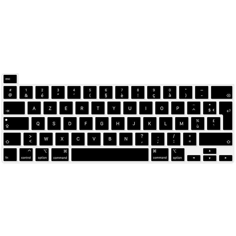 Spanish French Russian Arabic Thai Korean oreign Language Keyboard Skin Cover For MacBook Pro 16 Inch Touch ID A2141: French