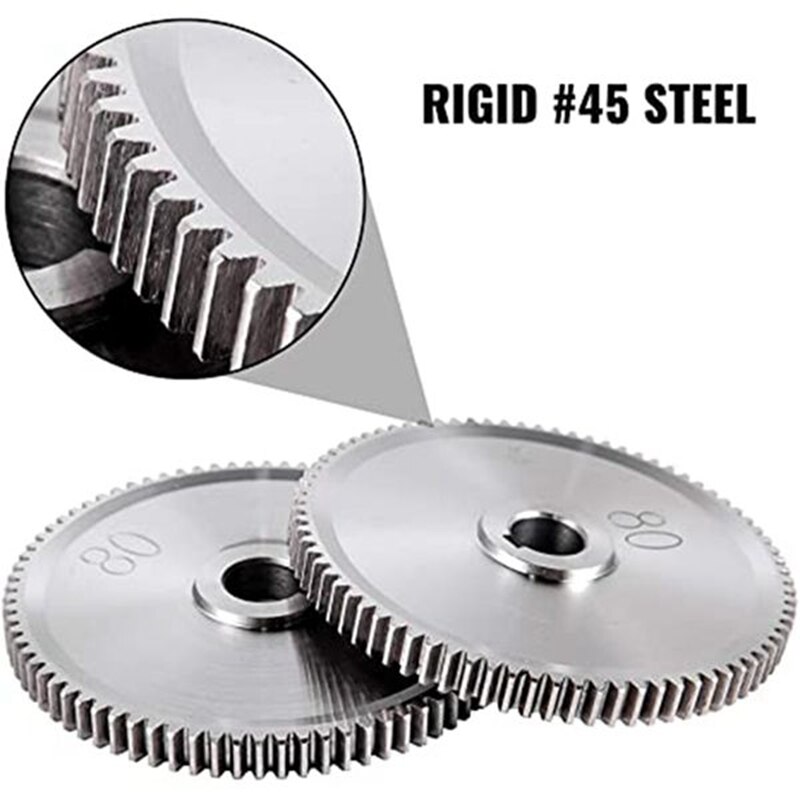 thumbnail image 2 of Metal Lathe Gears – Replaceable Gears For Mini Milling/Mini Lathe Machine, Spur Gear, Right Hand 2 of 5