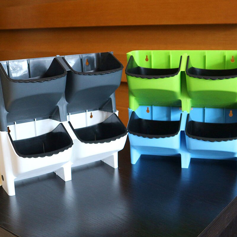 Wall Hanging Garden Planter Flower Pots Vertical Grow Vegetable Garden Room Wall Mount Hanging Box Planting Home Supplies