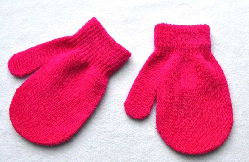 1-4 jahre Winter Gestrickte Handschuhe Für Baby Jungen Und Mädchen Warme Seil Volle Finger Handschuhe Handschuhe für freundlicher kleinkind freundlicher TS168: rosen