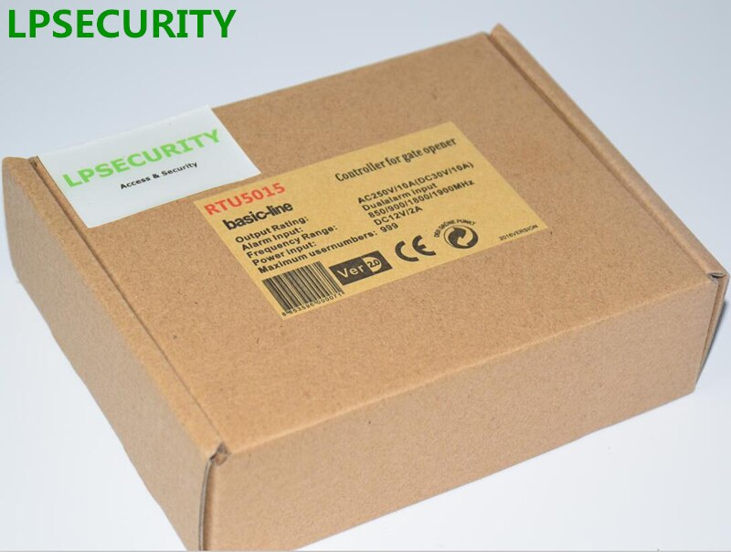 LPSECURITY-módulo GSM inteligente, controlador de acceso remoto para abridor de puerta, 2 entradas digitales, 1 salida de relé, entrada de sirena