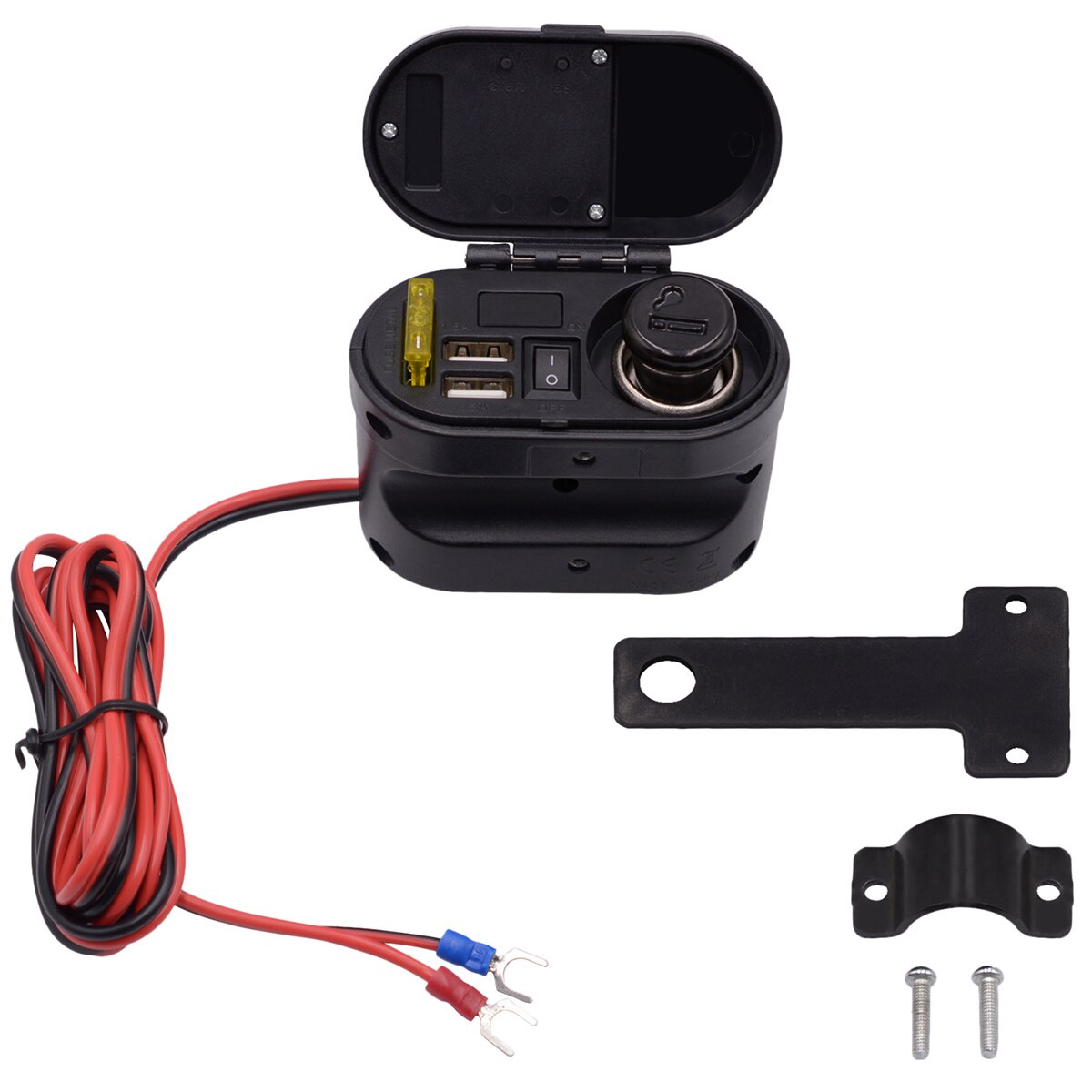 Waterdichte DC Inbouw Stekker, 1x 12V ingang & 2x USB – Bateau Bootservice Waterdichte DC Inbouw Stekker, 1x 12V ingang & 2x USB – Bateau Bootservice