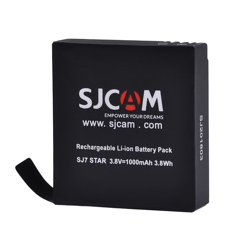 Tectra 2-Pack 1000mAh 3.8V Li-ion Battery for SJCAM SJ7 Action Camera
