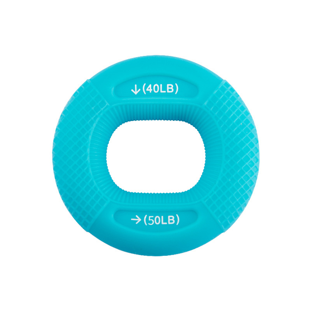 Siliconen Verstelbare Handgreep 20-80LB Aangrijpende Ring Vinger Onderarm Trainer Carpaal Expander Spiertraining Oefening Gym Fitness: Blauw