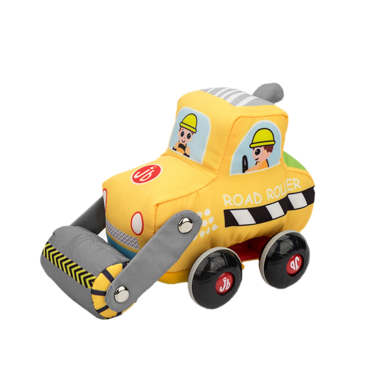 1pcs Car Model Toy Pull Back Car Toys Mobile Vehicle Excavator Model Kid Mini Cars Boy Toys Fabric Inertia Pull-Back Toy: Road Roller