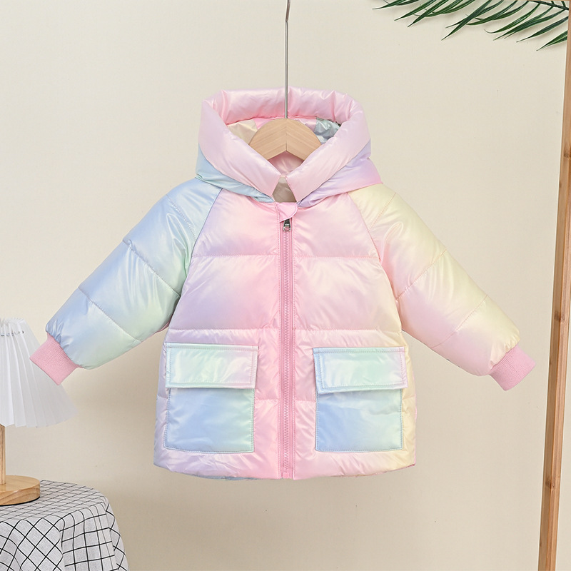 2021 autunno inverno ispessimento piumino per ragazza abbigliamento per bambini cappotto con cappuccio per ragazza capispalla per bambini cappotti a maniche lunghe