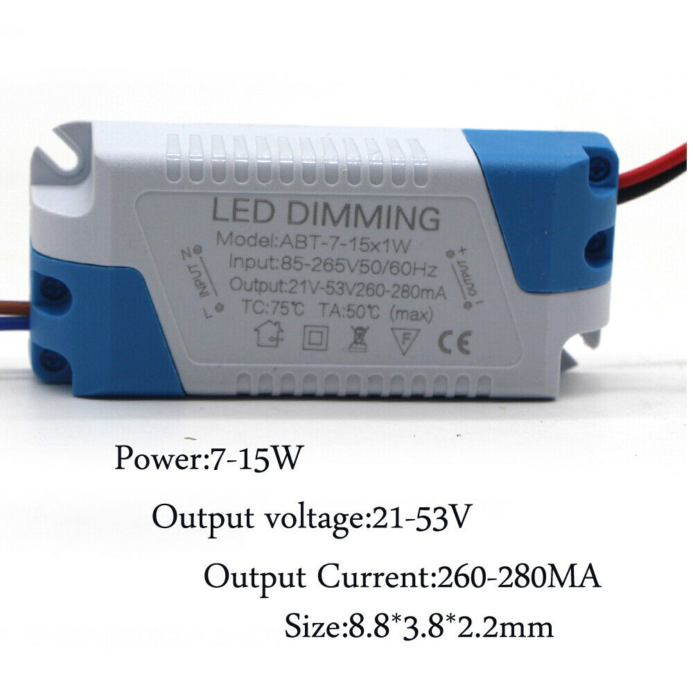 Dimbare 3W 5W 6-7W 7-15W 15-24W Power supply Led Driver Adapter Transformator 300mA Voor Led Downlight AC85-265V: Bruin / 230v