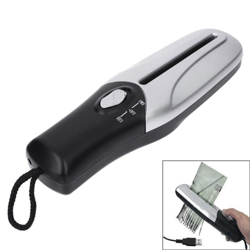 Kreative Handheld Usb angetrieben Papier Trimmer Häcksler Für zerquetschen Büro Mini Dokument Tragbare Elektrische Schredder Mini