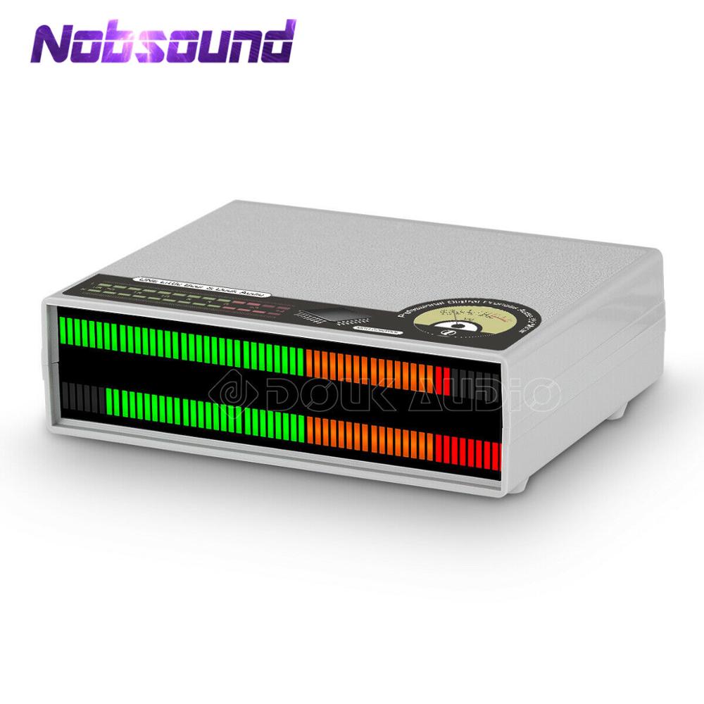 Nobsound 56 Bit Mic Led Muziek Audio Spectrum Display Stereo Sound Level Vu Meter Audio Lampen Voor Versterkers
