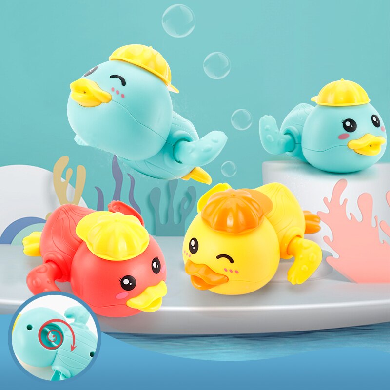Baby Bath Toys Animal Cute Cartoon Tortoise Crab Classic Baby Water Toy Infant Swim Chain Clockwork Toy For Kid Newest