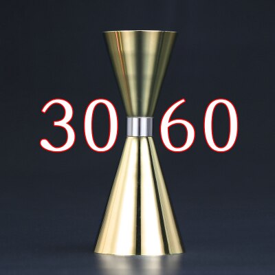 Japanse maatbeker gereedschap barmaat cocktailmaatje bargereedschap baraccessoires en handig eenvoudig: Goud 30-60ml