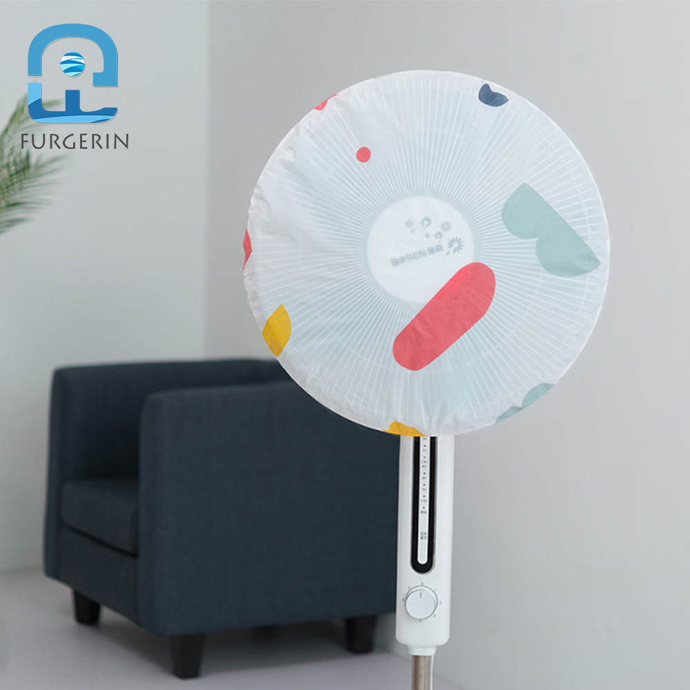 FURGERIN Stand Fan Dust Cover Protection Cap Dustproof safety electric round fan cover Storage Bag Organizer 50*50cm
