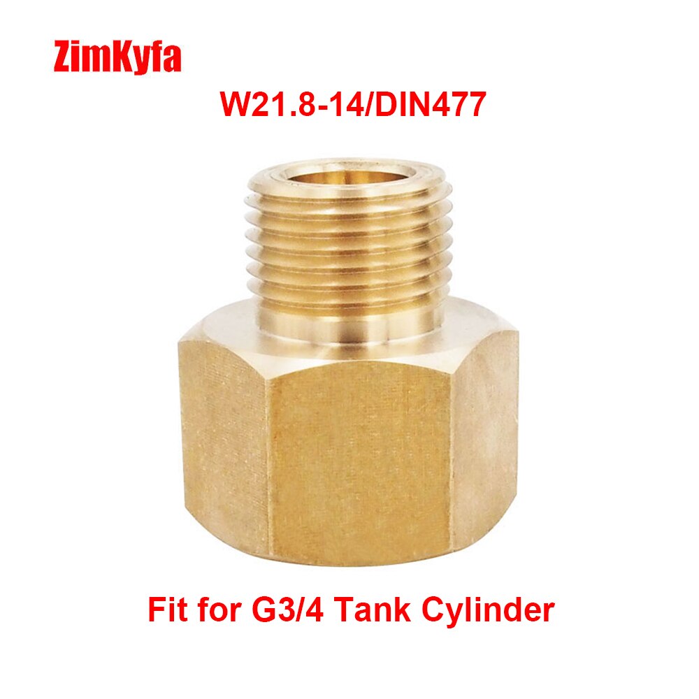 G3/4 co2 argontank regulatorgängor adapter fyllningsladdningsadapter till hane  w21.8-14