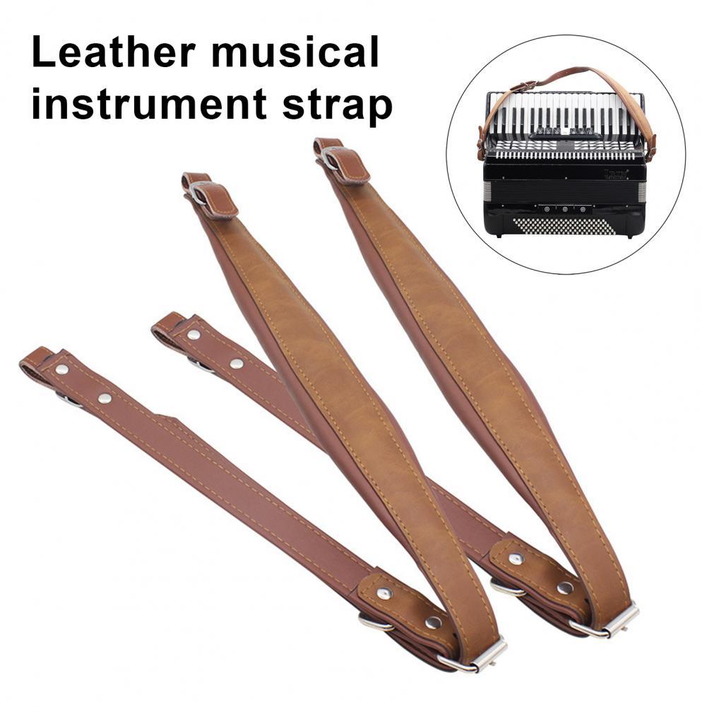 Adjustable Accordion Straps Faux Leather Accordion Belt High Strength Accordion Shoulder Belt for 60-120 Bass Accordions