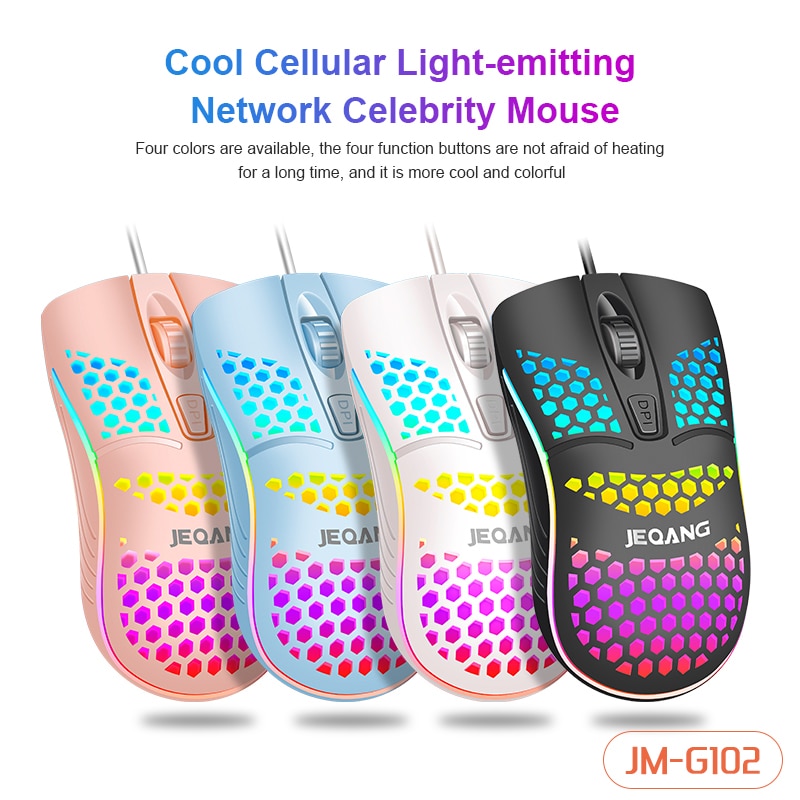 Mais novo alta qulity G-102 buraco buraco oco mouse jogo de escritório jogo de jogos de pouco peso paz buraco mouse