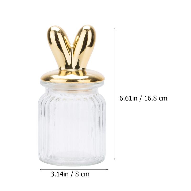 1pc Easter Day Candy Jar Household Kitchen Storage Jar Multipurpose Food Storage Jar Snack Container