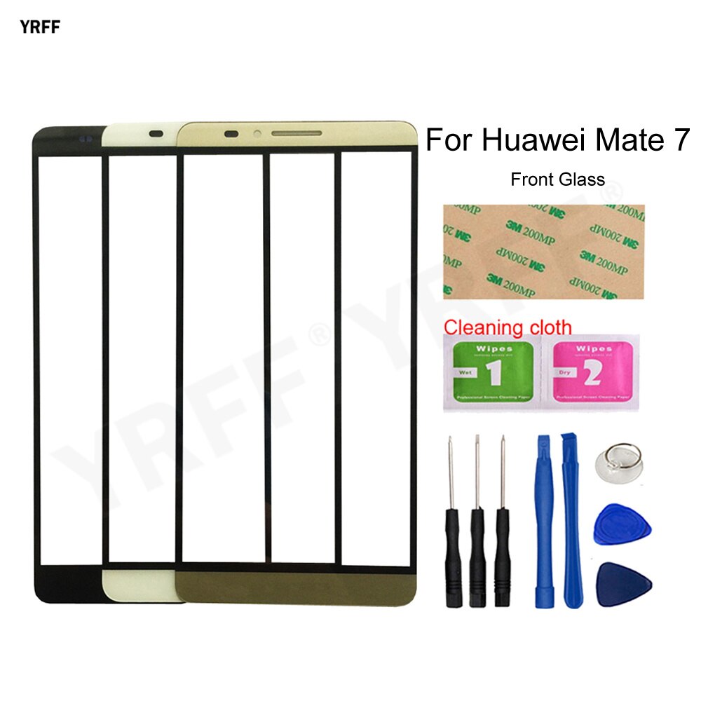 Mate 9 Mobile Écran Tactile En Verre Extérieur Pour HuaWei Mate 9 8 7 Mate9 Mate8 Mate7 Avant Remplacement de Panneau de Verre