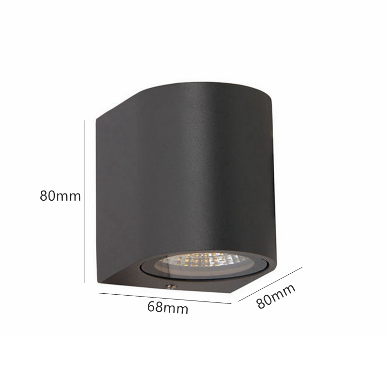 Led Outdoor Wandlamp 5W 10W GU10 Up En Down Lichtgevende Wandlamp Waterdichte Tuin Exterieur Villa Binnenplaats veranda Sconces Licht: Licht Groen / changeable / 0-5W