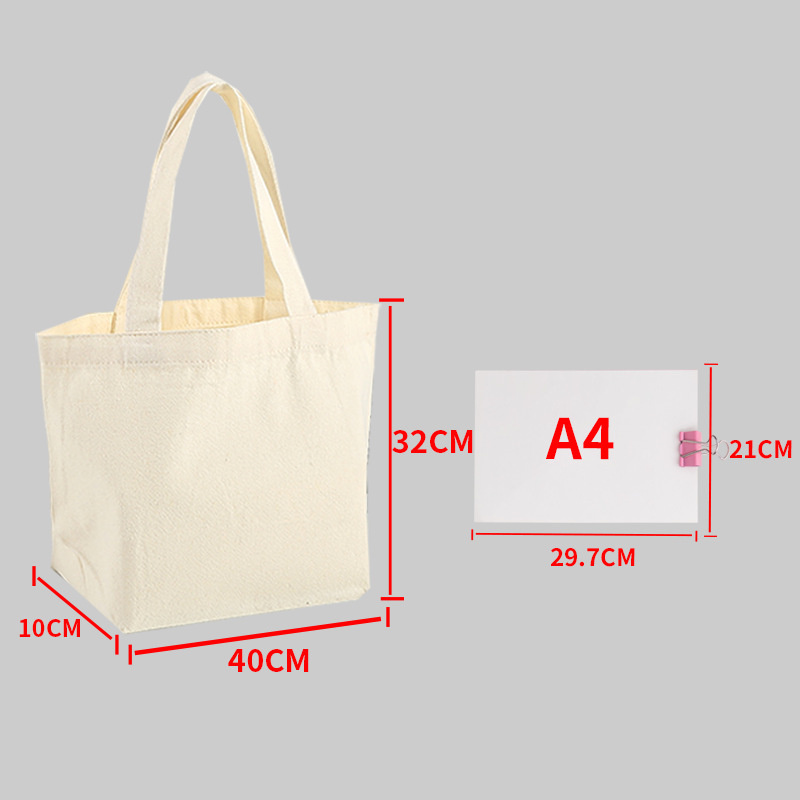 Große Kapazität Segeltuch Schulterhandtasche Falten umweltfreundliche Baumwoll-Tragetaschen Wiederverwendbare DIY-Umhängetasche Einkaufstasche Beige Weiß: dunkel Grau