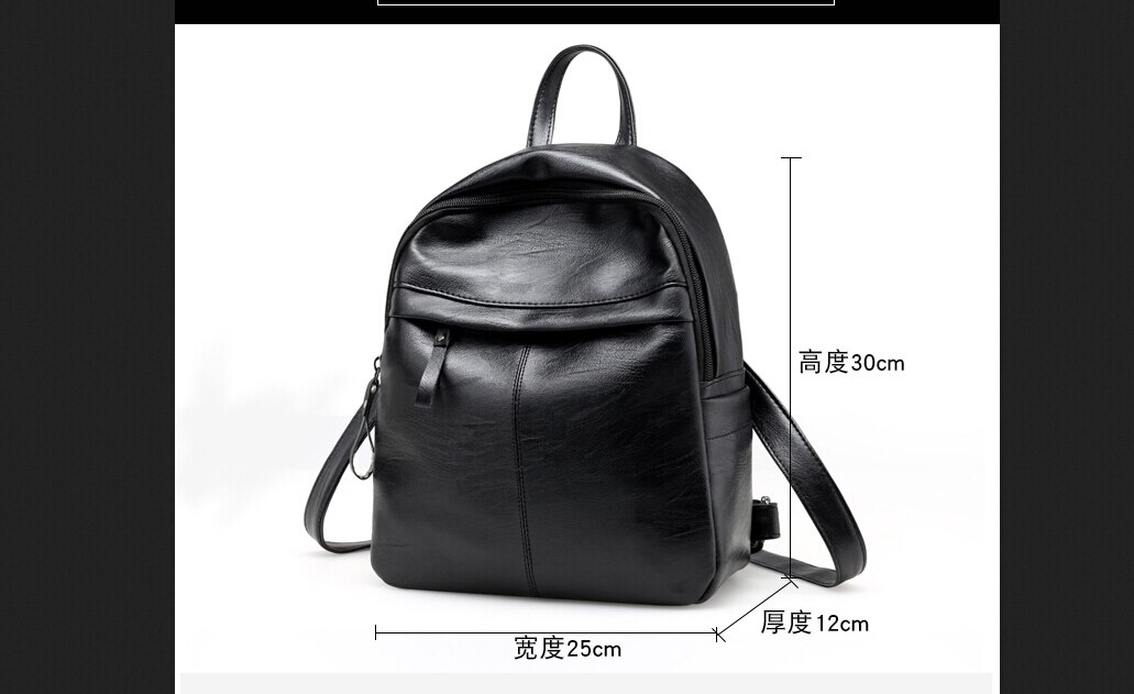 Lady Frauen PU Leder Rucksack Große Kapazität Reise Schulter Tasche Multi-verwenden Einstellbare Mädchen Damen Rucksack: Style 5