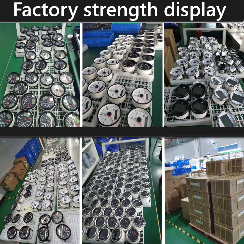 52Mm Auto Meters Water Niveau Sensor 125/150/200/225/300/500Mm Fit water Tank Niveau Indicator Meter 0-190ohm Met Rode Backlight