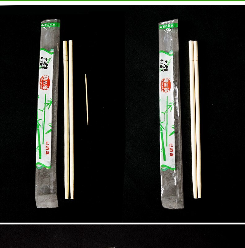 10Pairs Chinese Wegwerp Bamboe Houten Eetstokjes Restaurant Individuele Pakket Chop Sticks Hashi Sushi Eten Stok Servies