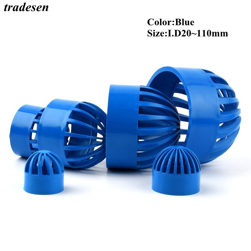 1pcs 20-110mm PVC Pipe Aquarium Tank Vent Cap Permeable Seafood Pool Overflow Filter Isolation Fittings Screen Water Tank Joints