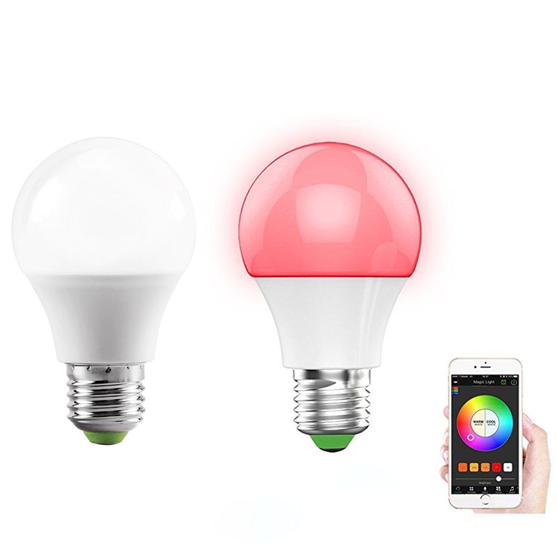 Magic 4.5 W E27 RGBW Led Lamp Bluetooth 4.0 Smart Verlichting Lamp Kleurverandering Dimbare AC100-264 V Voor Thuis Hotel