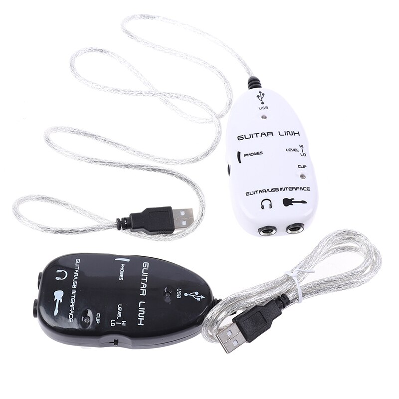 Convenient electric guitar cable audio USB link cable interface adapter for PC music recording accessories, for guitar player