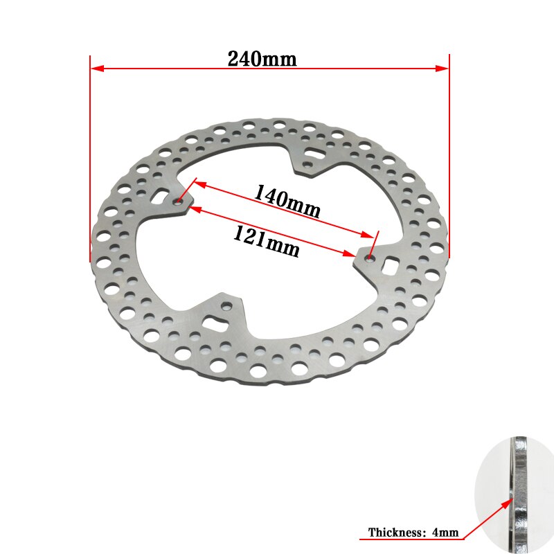 Motorfiets Remschijf Rotor Front Rotor Remschijf 240mm voor CR125 CR250 2002 CRF250 CRF450 2002