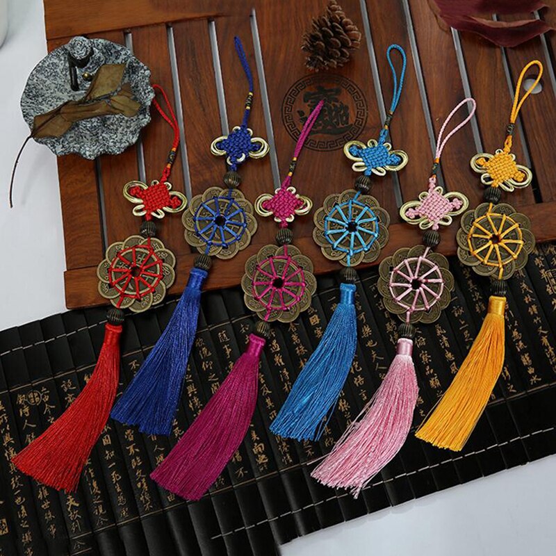 Artisanat chinois noeud gland pendentif artisanat National décoration de la maison salon pendentif glands noeuds chinois