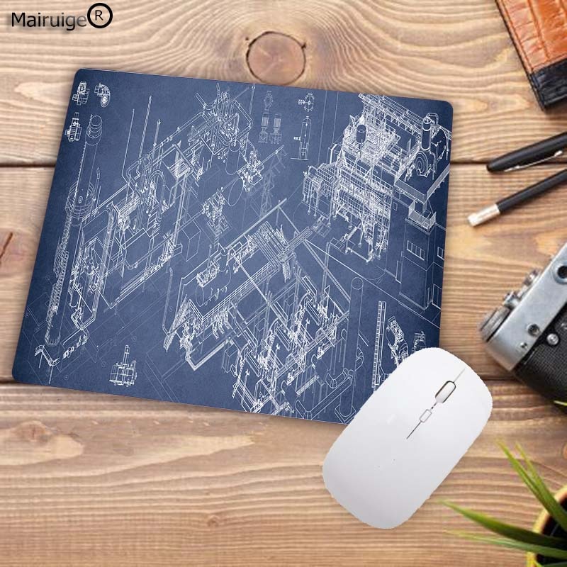 MRGBEST Technical Drawing Big Large LED RGB Lighting Gaming Mousepad XXL Gamer Mat Grande Mouse Pad for Keyboard Desk Mat Mause
