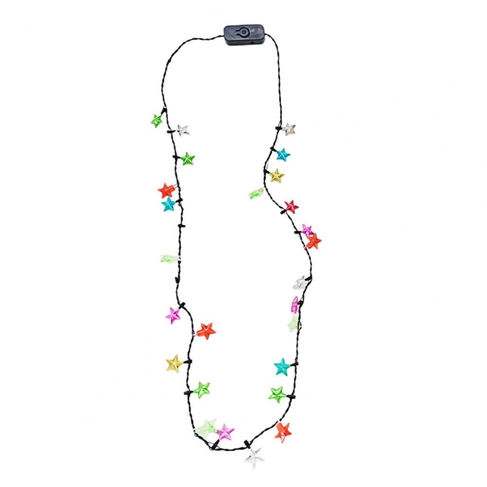 Collier lumineux en forme d&#39;étoile de noël, 86cm, 3D, LED, pour arbre de noël, chambre à coucher, décoration intérieure pour la maison, nouvel an: Default Title