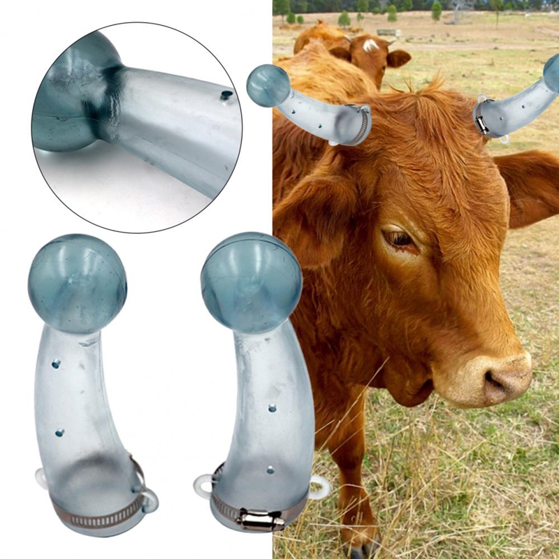 Protecteur Anti-combat en corne de vache, 2 pièces, en Silicone, sécurité et Protection de l&#39;environnement, élastique