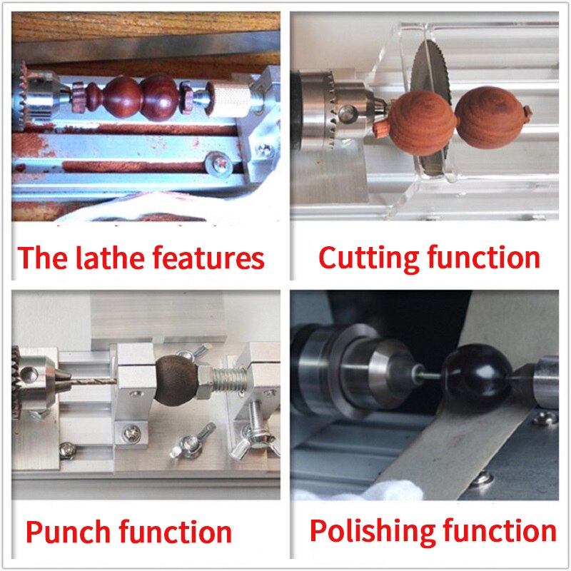 Mini Kralen Machine Mini Kraal Auto Kralen Machine Thuis Kralen Draaibank Diy Houten Kralen Houtbewerking Gereedschap