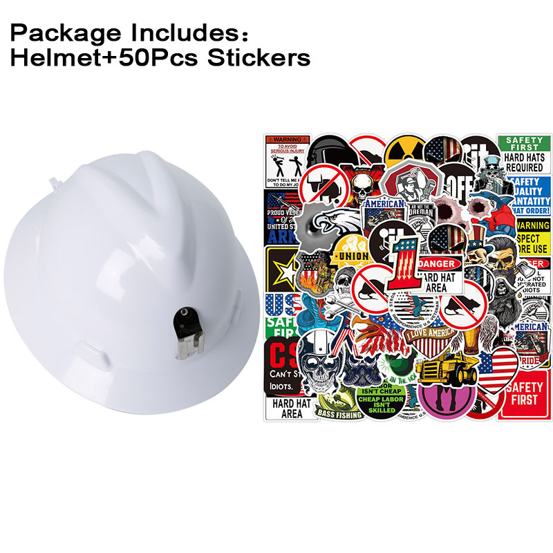 CE Full Brim Safety Helmet Hard Hat Stickers Carbon Fiber Construction Work Cap Lightweight HDPE Railway Protective Hard Hat: Brown