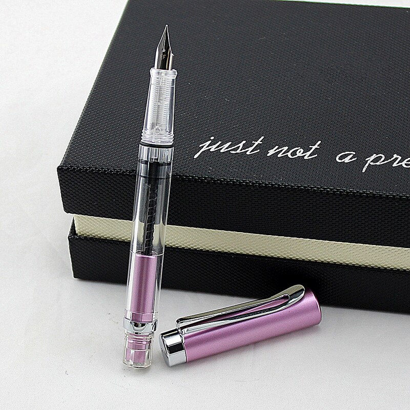 student Fountain Pen Transparent Piston Fountain Pen Demonstrator Fountain Pen: U / EF