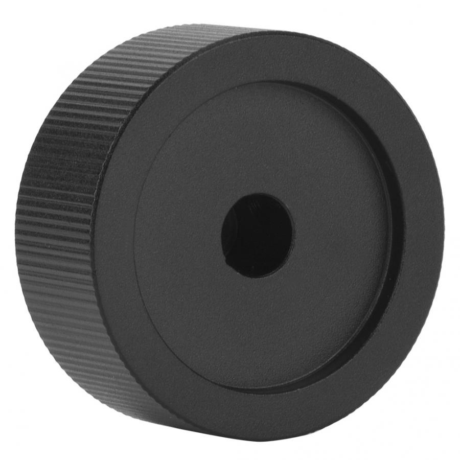 Potentiometer Knob 32x13mm Volume Control Knob Black Frosted Solid Aluminum Knob for 6mm Potentiometer