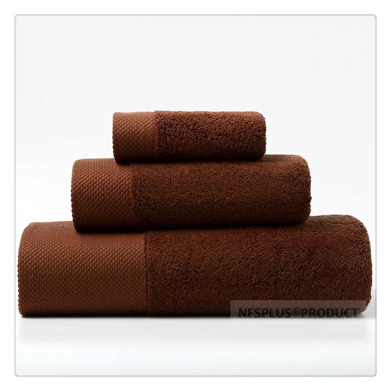 Juego de toallas de baño de lujo para adultos, 100% algodón, blanco, café, Morado, gris, toalla de rizo, paño de mano y cara