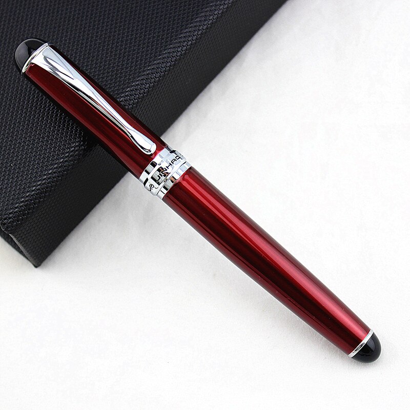 Jinhao – stylo plume de luxe X750, 18kgp, pointe moyenne, noir ,: Bleu / M
