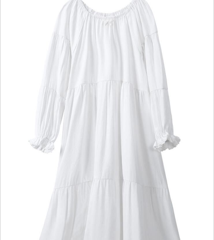 Bambini Camicie Da Notte Per Bambini Delle Ragazze di Usura di Sonno Bianco Del Merletto Delle Ragazze Camicia Da Notte di Usura Lungo Ragazza Bambini Pigiama Vestiti Del Bambino