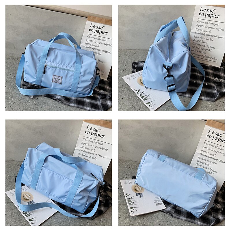 Nylon Travel Handbag Carry on Fitness Shoulder Bags Men Duffle Bags Women Travel Tote Large Weekend Bag Overnight Bag XA814WB