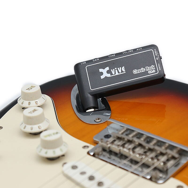 Amplificador Xvive GA3 Classic Rock Mini, portátil, recargable, enchufe de guitarra eléctrica, auriculares