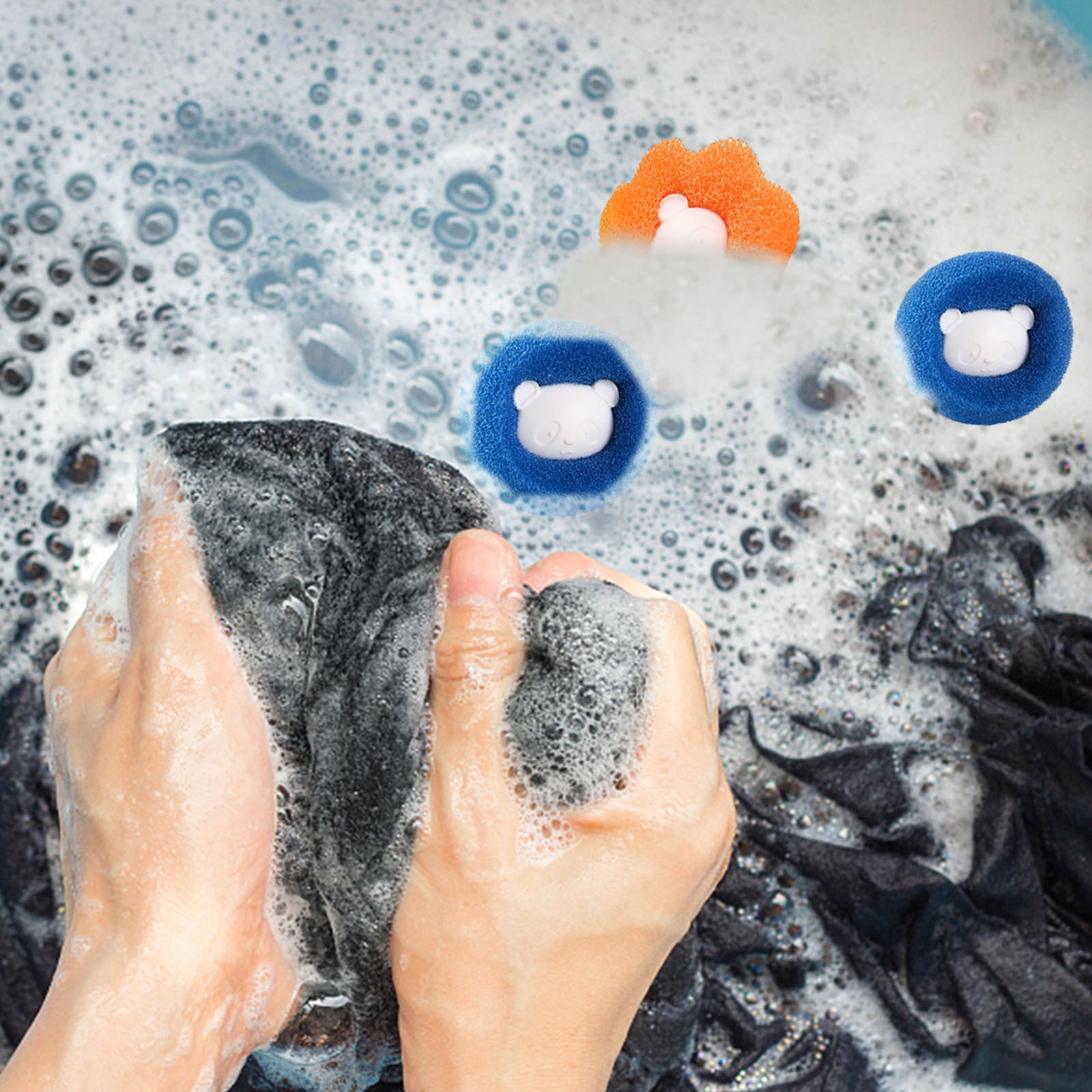 1pc Reusable Laundry balls for washing Machine Household TPE 6.5cm capsules for washing Anti-knot Clothes dryer Balls