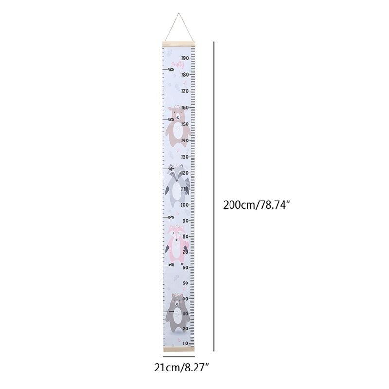 Wall Hanging Baby Height Measurement Ruler Child Kids Growth Chart Home Decoration Height Chart