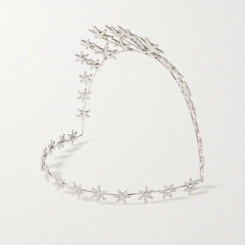 Stonefans Barocco di Cristallo stella Della fascia corona Hairband per Le Donne Bling Da Sposa Diadema corona di Capelli Dei Monili di Cerimonia Nuziale Accessorio